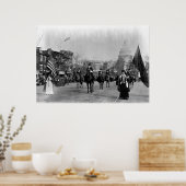 Vrouwentoeschouwer in Washington Poster (Keuken)