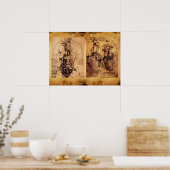 Vrouwentorso / Hart en bloedvaten Poster (Keuken)