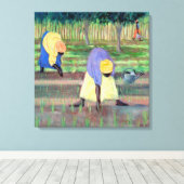 Vrouwentuin 2005 canvas afdruk (Insitu (Houten vloer))