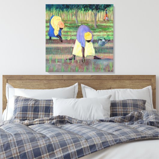 Vrouwentuin 2005 canvas afdruk (Insitu (Slaapkamer))