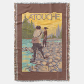 Vrouwenvisserij - Latouche, Alaska Deken (Voorkant Verticaal)