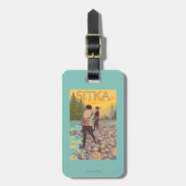 Vrouwenvisserij - Sitka, Alaska Bagagelabel (Voorkant verticaal)