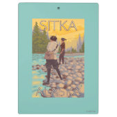 Vrouwenvisserij - Sitka, Alaska Klembord (Achterkant)