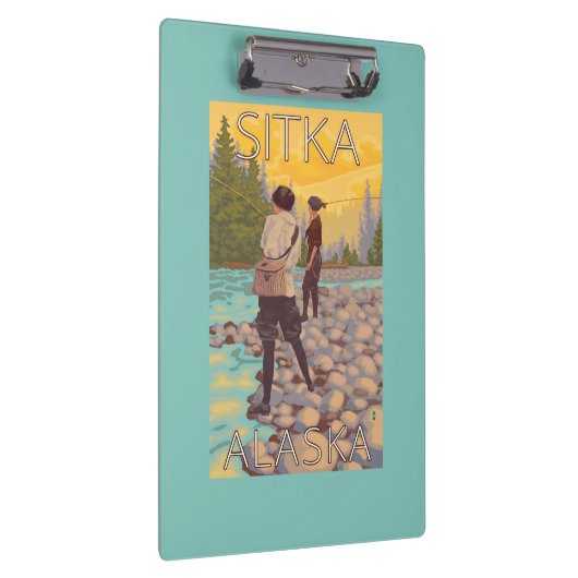 Vrouwenvisserij - Sitka, Alaska Klembord (Rechts)