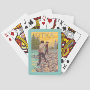 Vrouwenvisserij - Sitka, Alaska Pokerkaarten