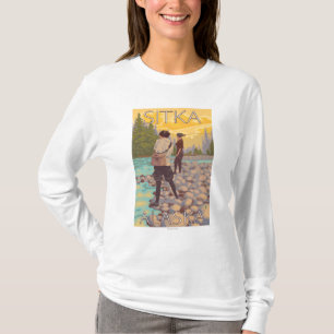 Vrouwenvisserij - Sitka, Alaska T-shirt