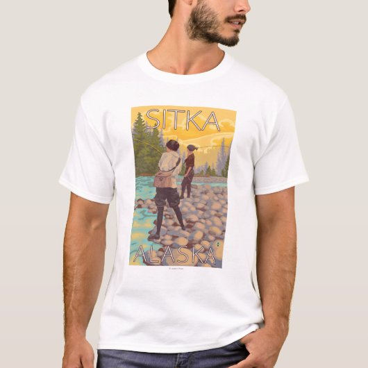 Vrouwenvisserij - Sitka, Alaska T-shirt (Voorkant)