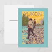 Vrouwenvisserij - Yukon, Alaska Briefkaart (Voorkant / Achterkant)