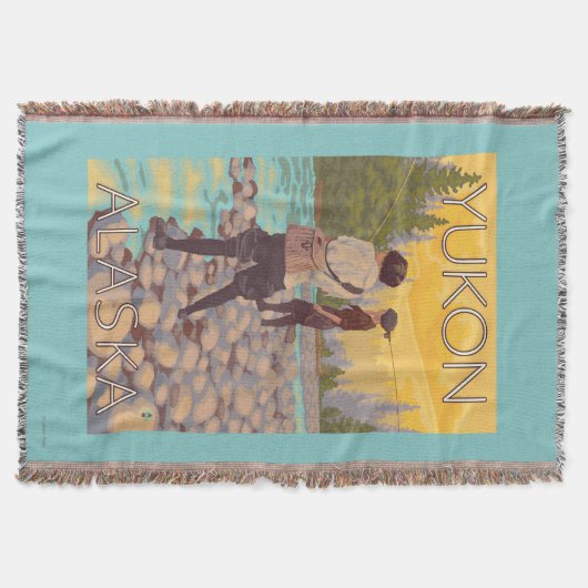 Vrouwenvisserij - Yukon, Alaska Deken (Voorkant)