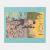 Vrouwenvisserij - Yukon, Alaska Fleece Deken (Voorkant (Horizontaal))