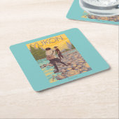 Vrouwenvisserij - Yukon, Alaska Kartonnen Onderzetters (Schuin)