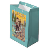 Vrouwenvisserij - Yukon, Alaska Medium Cadeauzakje (Achterkant Gekanteld)