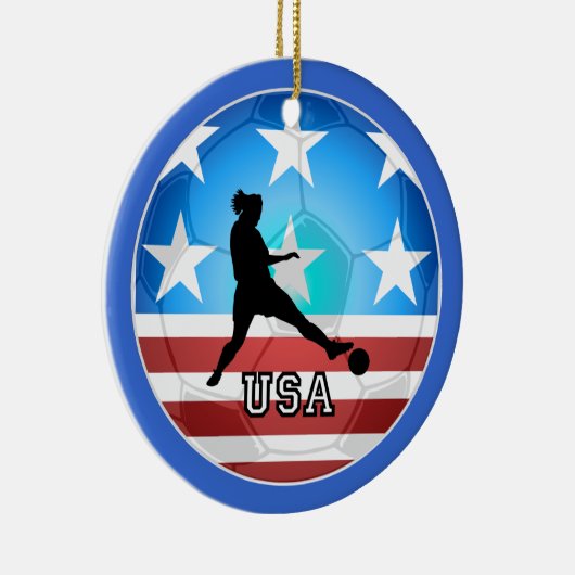 vrouwenvoetbal keramisch ornament (Rechts)