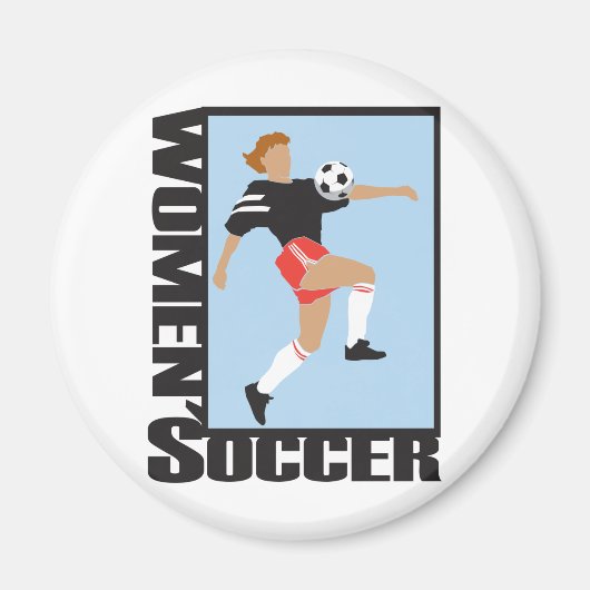Vrouwenvoetbal Magneet (Voorkant)