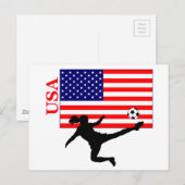 Vrouwenvoetbal VS Briefkaart (Voorkant / Achterkant)