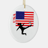 Vrouwenvoetbal VS Keramisch Ornament (Rechts)