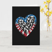 Vrouwenvoetbalhart - VS Amerikaanse vlag Kaart (Gele Bloem)