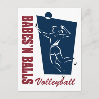Vrouwenvolleybal Briefkaart