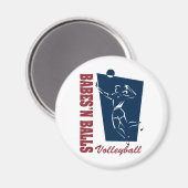 Vrouwenvolleybal Magneet (Voorkant / Achterkant)