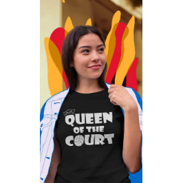 Vrouwenvolleybalkoningin van de rechtbank t-shirt