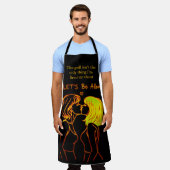 Vrouwenvriendelijkheid en humor vieren schort (Gedragen)