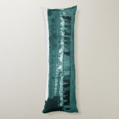 Vrouwenvrouw van 1890, groen voor Tug-O-War Fox Lichaamskussen (Achterkant (Verticaal))