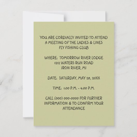 VROUWENVROUWENVISSERIJGROEP CLUB-INVITATIE KAART (Achterkant)