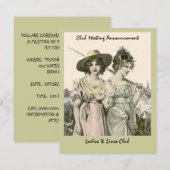 VROUWENVROUWENVISSERIJGROEP CLUB-INVITATIE KAART (Voorkant / Achterkant)