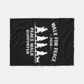Vrouwenwandeling voor vrede 2026 squad supporter m fleece deken (Voorkant (Horizontaal))