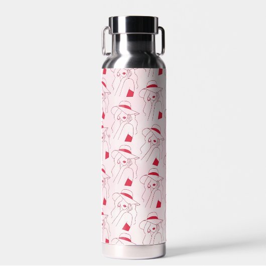 Vrouwenwaterfles Waterfles (Voorkant)