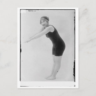  vrouwenzwemmer briefkaart