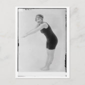 vrouwenzwemmer briefkaart (Voorkant)