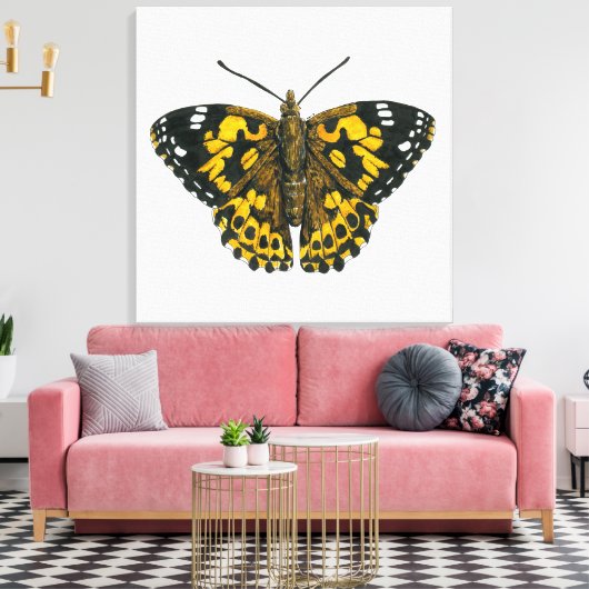 Vrouwerijvlinder Canvas Afdruk (Insitu (Woonkamer))