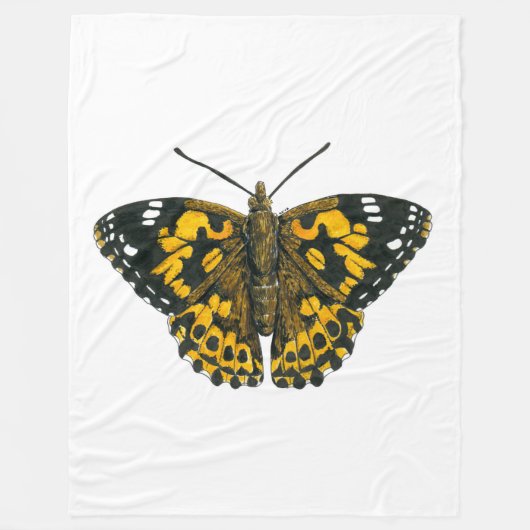 Vrouwerijvlinder Fleece Deken (Voorkant)