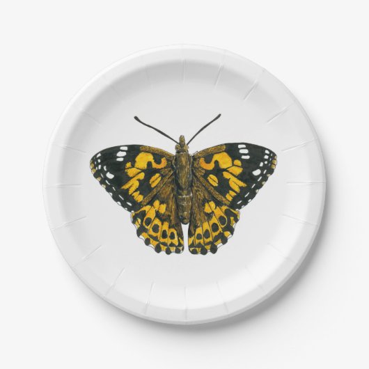 Vrouwerijvlinder Papieren Bordje (Voorkant)