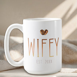 Vrouwliefje Est Koffiemok Liefde Is Aan Het Brouwe