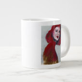 Vrouwportret - Rood Grote Koffiekop (Voorkant rechts)