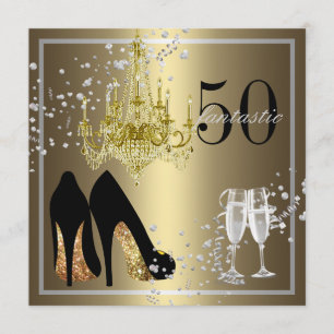 Vrouw's 50e verjaardag kaart