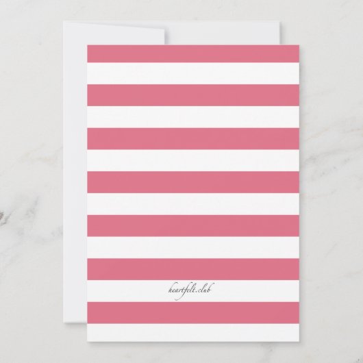 Vrouw's Florale Uitnodiging (Achterkant)