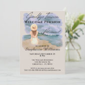 Vrouw's Pensioen Vaarwel Spanningsfeest Kaart (Staand voorkant)