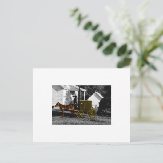 vrouwtje briefkaart (Staand voorkant)