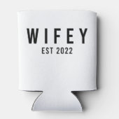 Vrouwtje Est 2022 Bruid in wording vrijgezellenfee Blikjeskoeler (Achterkant)