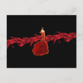 Vrouwtje in het rode Briefkaart (Voorkant)