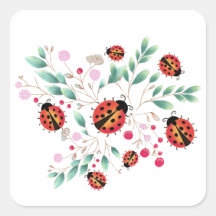 Vrouwtjes en bessen sticker / label