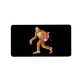 Vrouwtjes met Flamingo Animal Costume Gift Etiket (Voorkant)