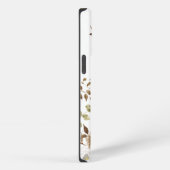  vrouwtjesbloem met Oranje initiaal grens iPhone Hoesje (Rechterkant)