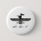 VrouwVrouwVrijheid Ronde Button 5,7 Cm (Voorkant)