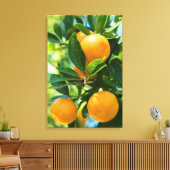 Vrucht Dragende Sinaasappelboom Canvas Afdruk (Insitu (Woonkamer))