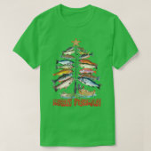 Vrucht met kerstbomen Vist T-shirt (Design voorkant)