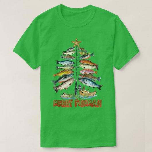 Vrucht met kerstbomen Vist T-shirt (Design voorkant)